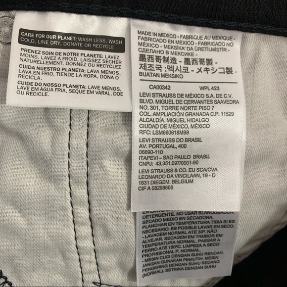 Levi’s 511 Slim 36x30 Stretch New With Tags Black Jeans - Picture 7 of 15